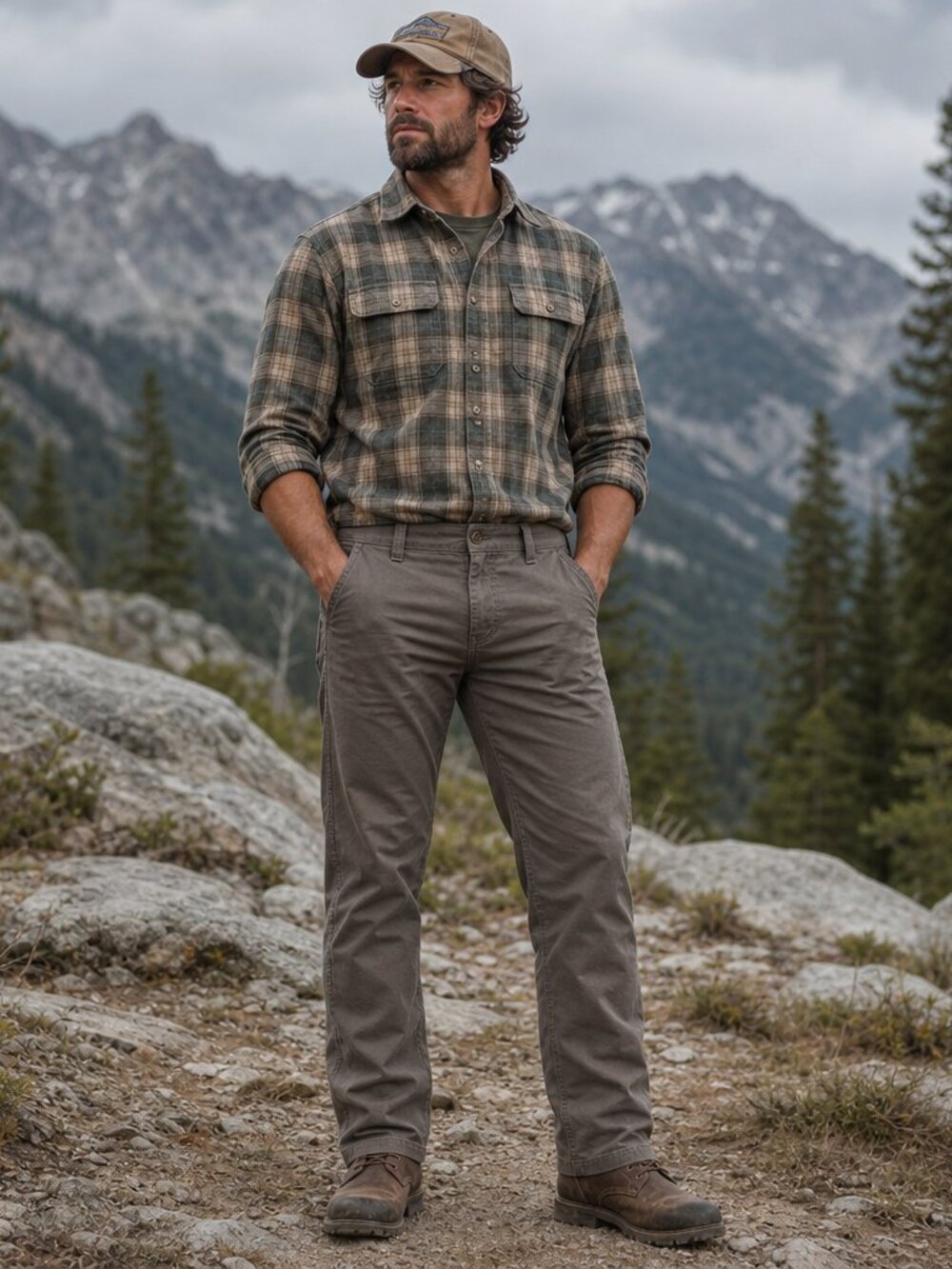 Blue Mountain Men’s Relaxed Fit Canvas Pants – Size 36×32 – New with Tags